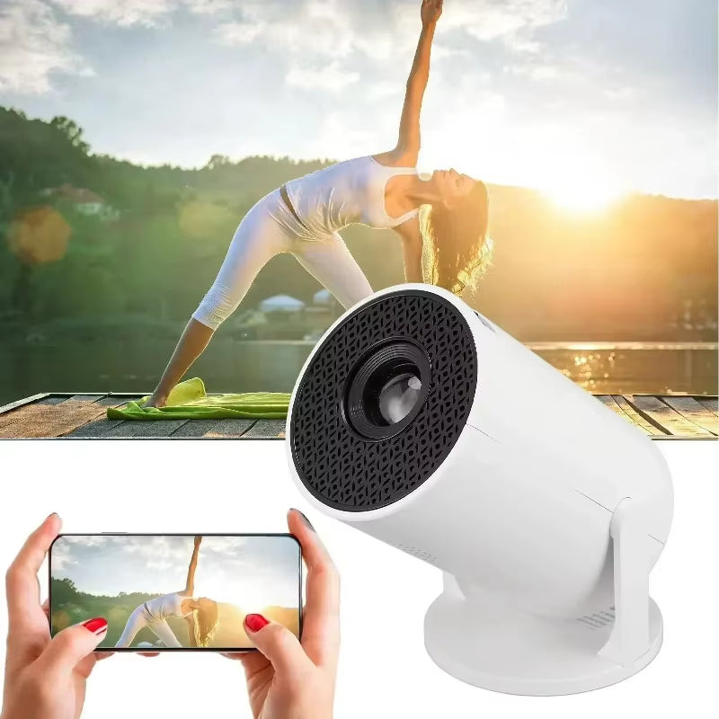 New Projector HY300 4K Android 11 Wifi6 290ANSI Allwinner H713 BT5.0 1080P 1280*720P Cinema Outdoor Portable Projetors