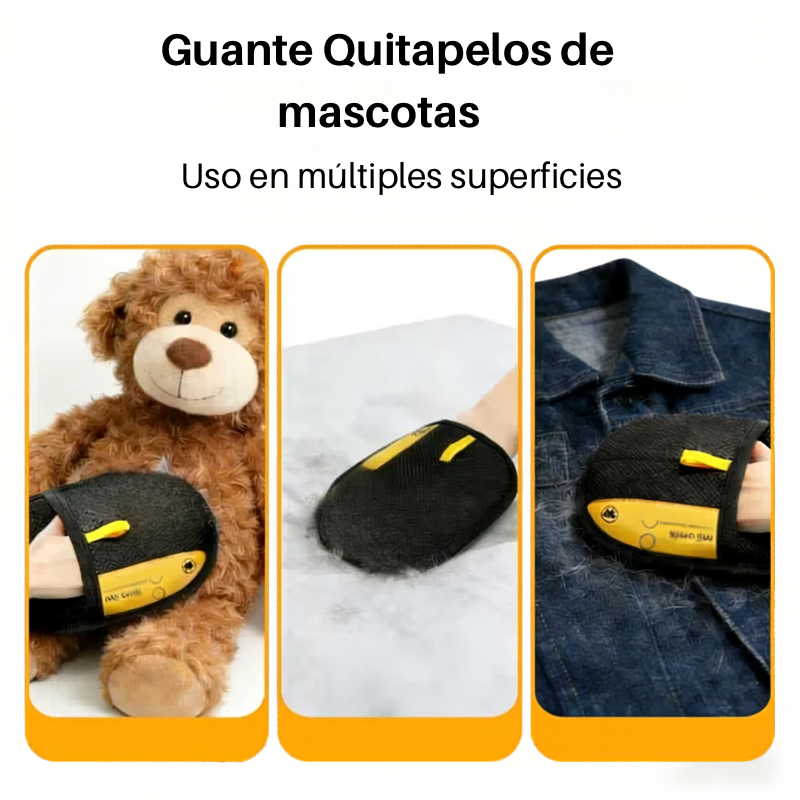 Guantes Pro-Grooming: Doble cerda, doble eficiencia contra el pelo